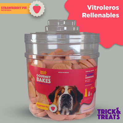BOTE INDIVIDUAL: FETCH! - STRAWBERRY PIE - PAY DE FRESA (CORAZON MEDIANO) - TRICK % TREATS