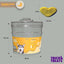 BOTE INDIVIDUAL: CATCH! - BANANA CREAM - CREMA DE PLATANO - (CORAZON CHICO) - TRICK & TREATS