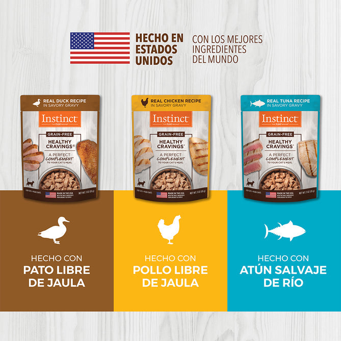 HEALTHY CRAVINGS MIX DE RECETAS 12 PIEZAS (PATO, POLLO Y ATÚN) (GATOS)