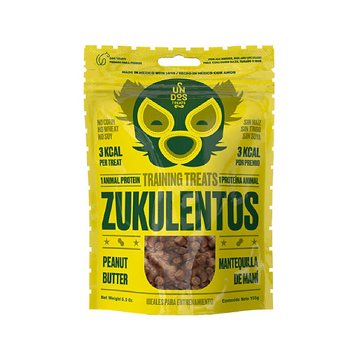 ZUKULENTOS ENTRENADORES - MANTEQUILLA DE MANÍ 155GR - UN DOS TREATS