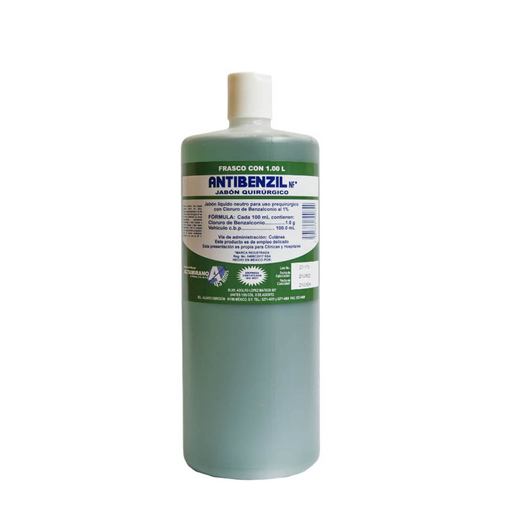 ABTIBENZIL JABON QUIRURGICO NF - FARMACEUTICOS ALTAMIRANO
