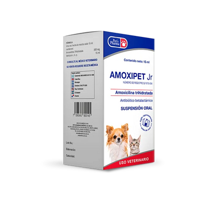 AMOXIPET JR. 15 ml (Amoxicilina) -PETS PHARMA
