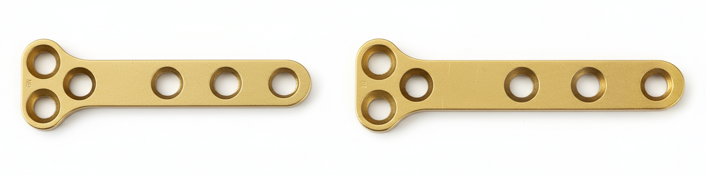 Placas en T no bloqueadas 1.1 mm