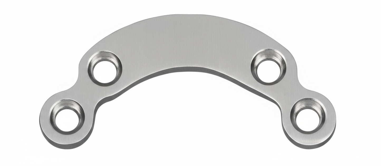 Placa acetabular en acero inoxidable