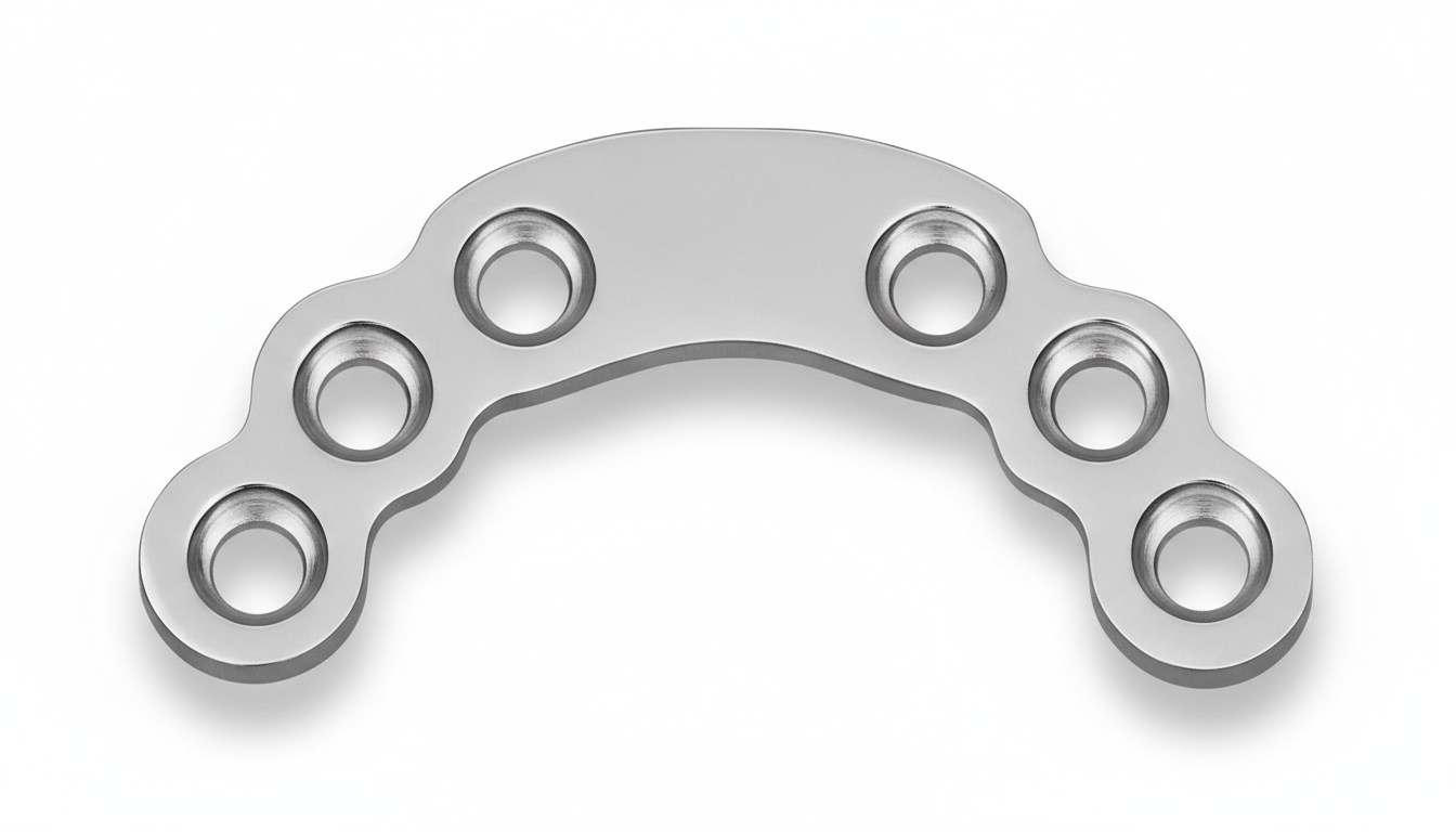 Placa acetabular en acero inoxidable