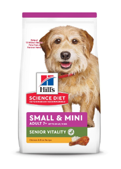 Hill's Science Diet Adult 7+ Senior Vitality Small & Mini Alimento Seco Para Perro