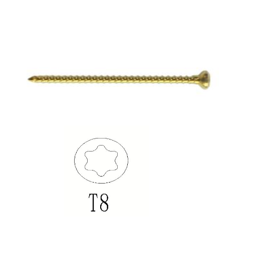 Tornillo cortical autorroscante de titanio 2.4  -Toolmed Medical Instrument