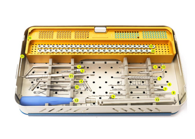 Set de instrumental quirúrgico veterinario para Placas de bloqueo ALPS de 3.2 mm -Toolmed Medical Instrument