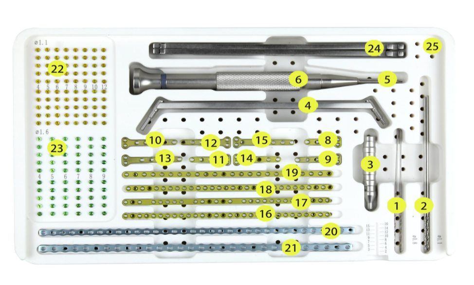 Set de placas veterinarias de bloqueo ALPS Mini B para osteosíntesis-Toolmed Medical Instrument