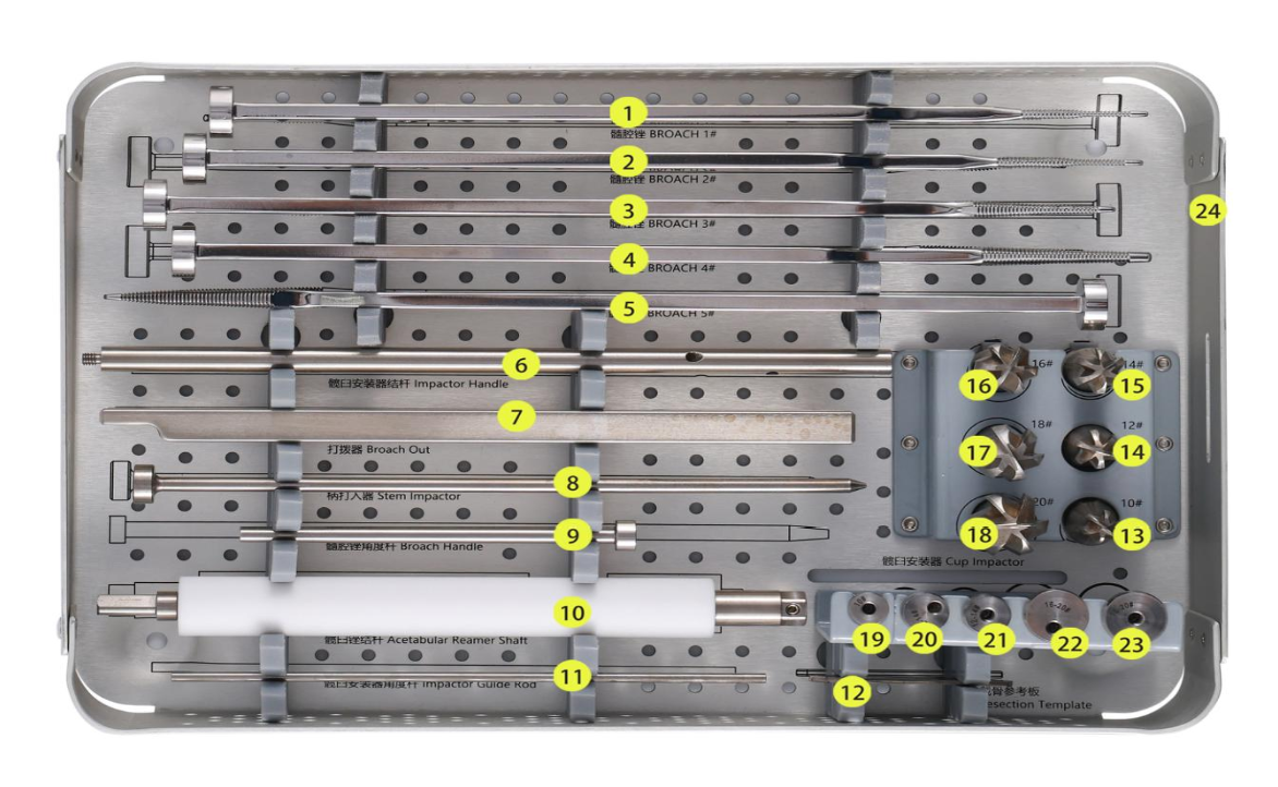 Kit del sistema de prótesis de cadera de doble movilidad Tipo B MINI -Toolmed Medical Instrument
