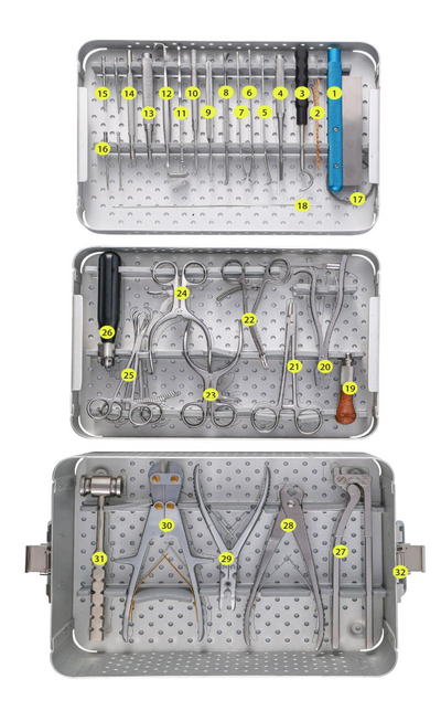 Set de instrumental ortopédico general -Toolmed Medical Instrument