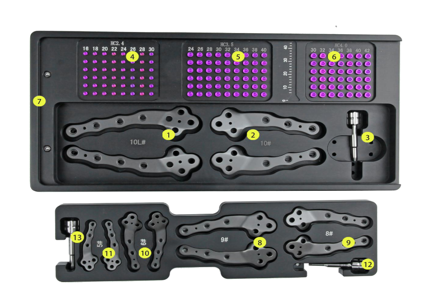 Set de implantes veterinarios para TPLO -Toolmed Medical Instrument