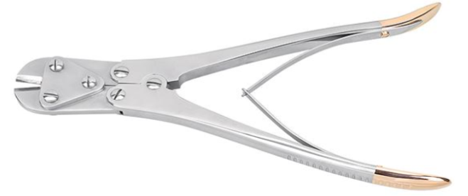 Pinza Cortadora de Placas y Pines TC Gold-Toolmed Medical Instrument