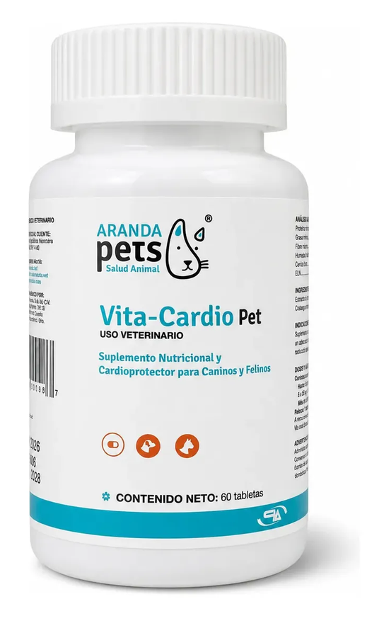 VITA CARDIO PET 60 TBS -ARANDA PETS