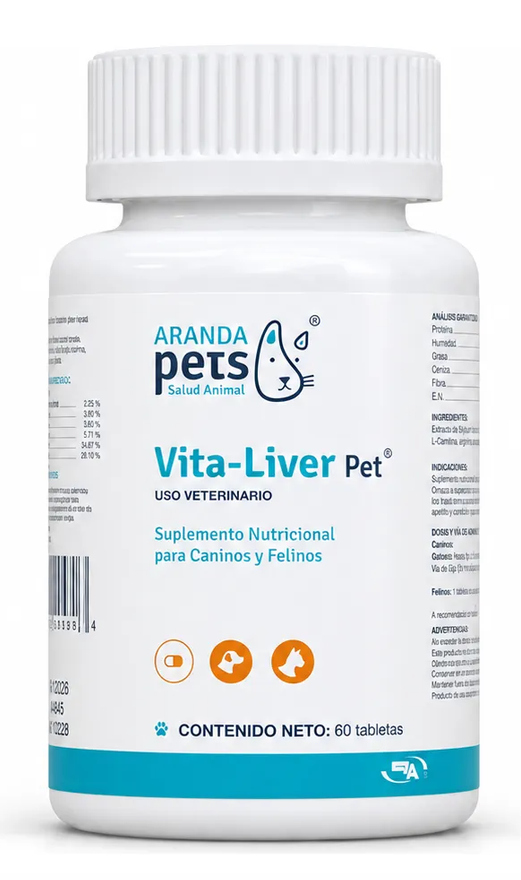 VITA LIVER PET 60 TBS -ARANDA PETS