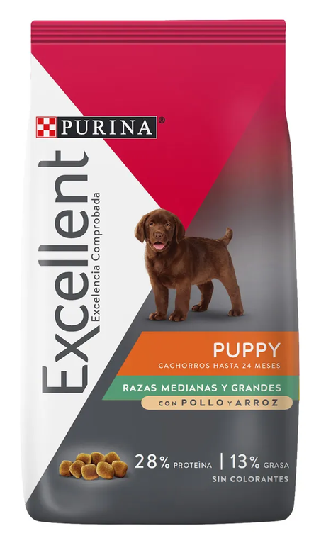 EXCELLENT PERRO CACHORRO RAZAS MEDIANAS Y GRANDES -Purina Pro Plan