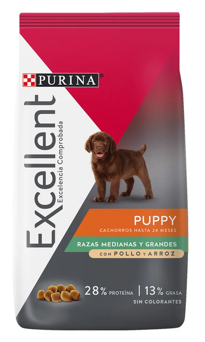 EXCELLENT PERRO CACHORRO RAZAS MEDIANAS Y GRANDES -Purina Pro Plan