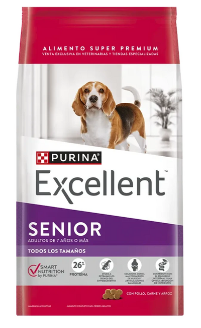EXCELLENT PERRO ADULTO SENIOR COMPLETE -Purina Pro Plan