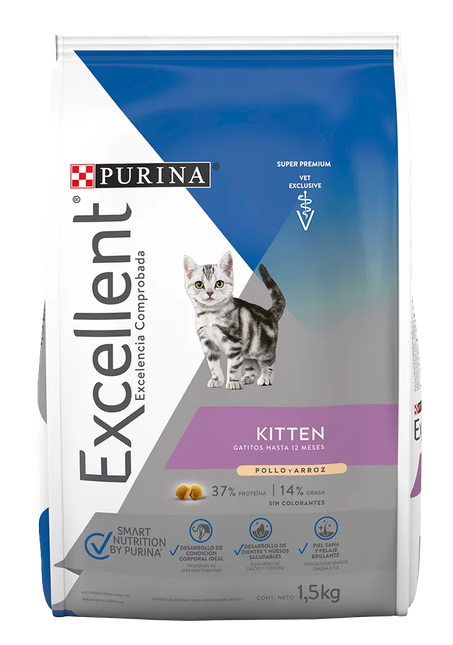 EXCELLENT GATO KITTEN -Purina Pro Plan