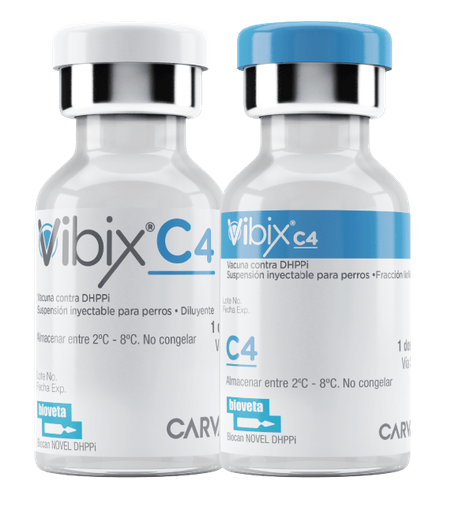 Vibix C4  (Distemper, Adenovirus 2, Parvovirus 2b y Parainfluenza 2) -Kirón