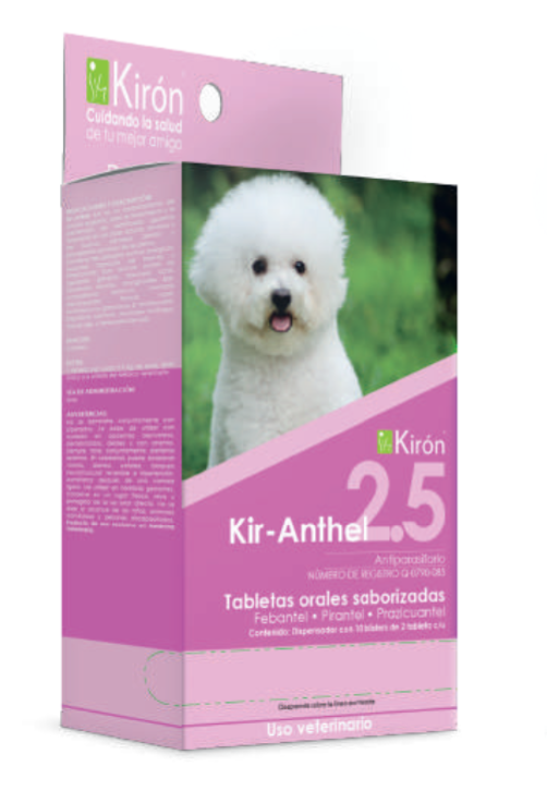 Kir-Anthel Tabletas (Febantel + Pirantel + Prazicuantel) -Kirón