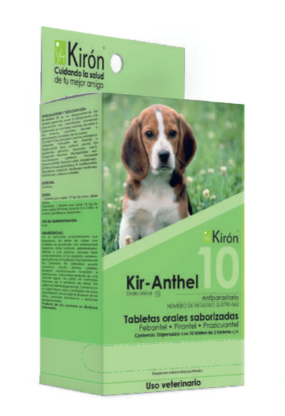Kir-Anthel Tabletas (Febantel + Pirantel + Prazicuantel) -Kirón