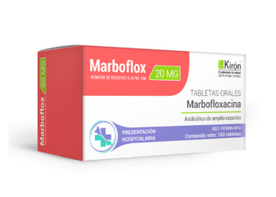 Marboflox 100 Tabletas Linea Hospitalaria (Marbofloxacina) -Kirón