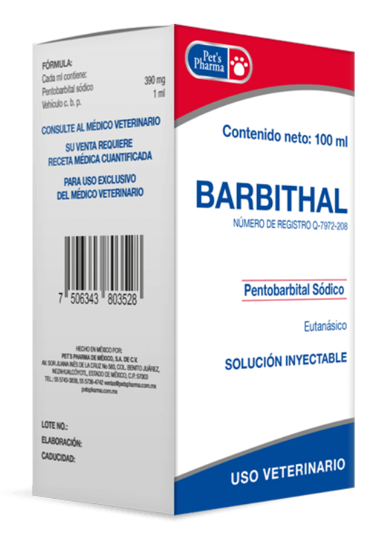 BARBITHAL 100 ml (Pentobarbital sódico) -PETS PHARMA