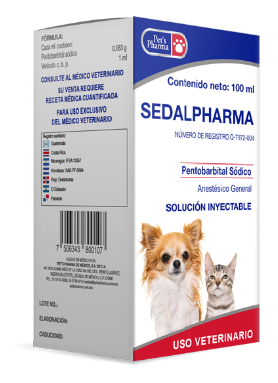 SEDALPHARMA 100 ML (Pentobarbital sódico) -PETS PHARMA