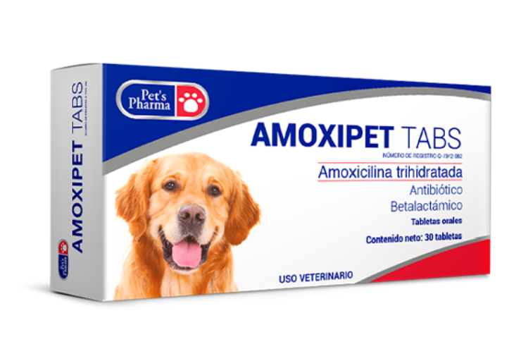AMOXIPET TABS 30 TABLETAS (Amoxicilina) -PETS PHARMA