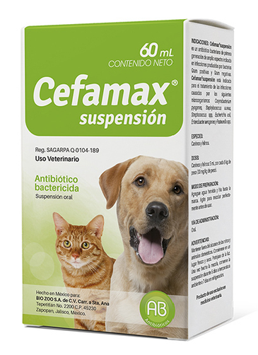 CEFAMAX SUSPENCIÓN (Cefalexina) - BIOZOO