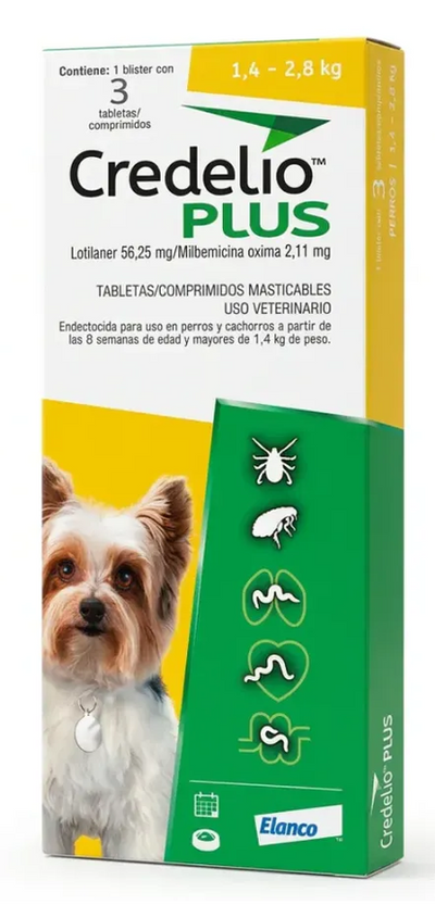 CREDELIO 3 TAB (Lotilaner + Milbemicina Oxima) -ELANCO