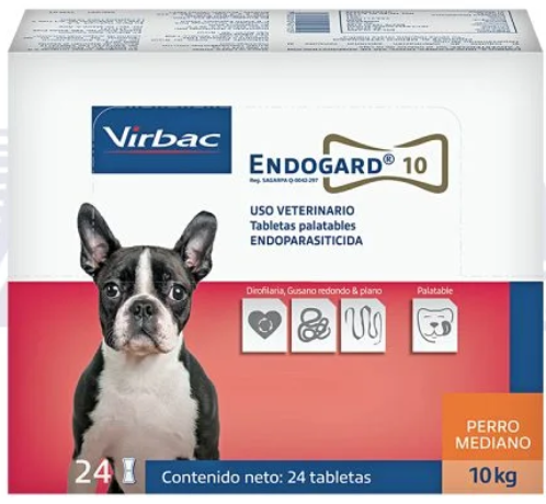 ENDOGARD CLINIC PACK (FEBANTEL, PIRANTEL, PRAZIQUANTEL, IVERMECTINA) - VIRBAC