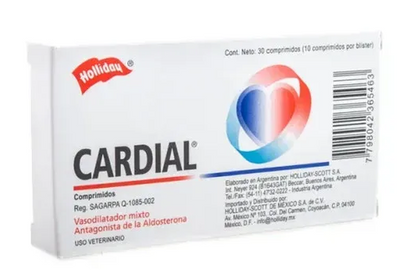 CARDIAL  5MG ( Enalapril +Espironolactona) - HOLLIDAY (REQUIERE RECETA MEDICA)