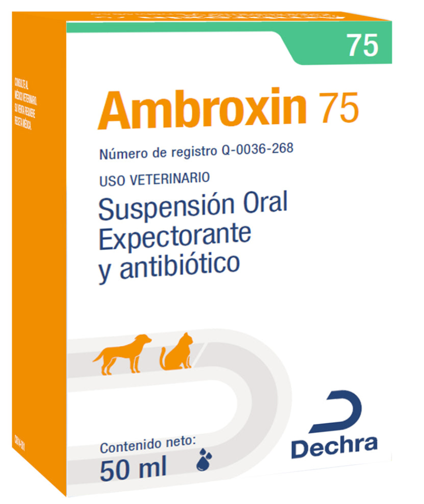 AMBROXIN 75 (AMOXICILINA TRIHIDRATADA / BROMHEXINA CLORHIDRATO)- DECHRA BROVEL