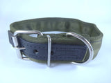 COLLAR DE NYLON CON PIEL (varios colores) - SILVERADO