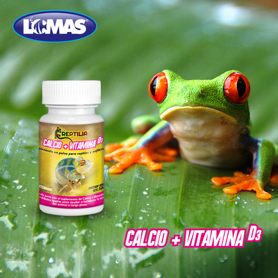 SUPLEMENTO DE CALCIO CON VITAMINA D3 PARA REPTILES 135 GR.