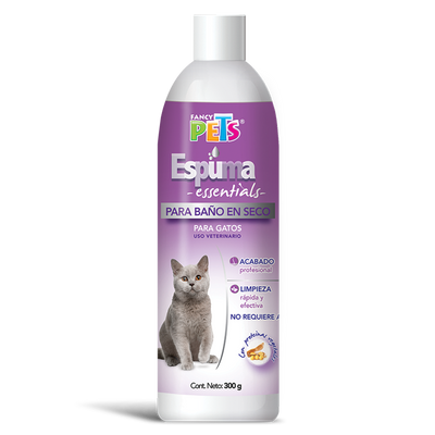 ESPUMA P/BAÑO EN SECO P/GATOS ESSENTIALS 300 G