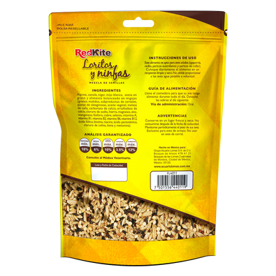 MEZCLA DE SEMILLAS P/LORITOS Y NINFAS 500 G