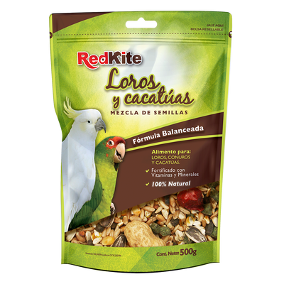 MEZCLA DE SEMILLAS P/LOROS Y CACATUAS 500 G
