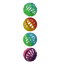 JUGUETE PELOTA BICOLOR FANCY PETS - 4 PZ