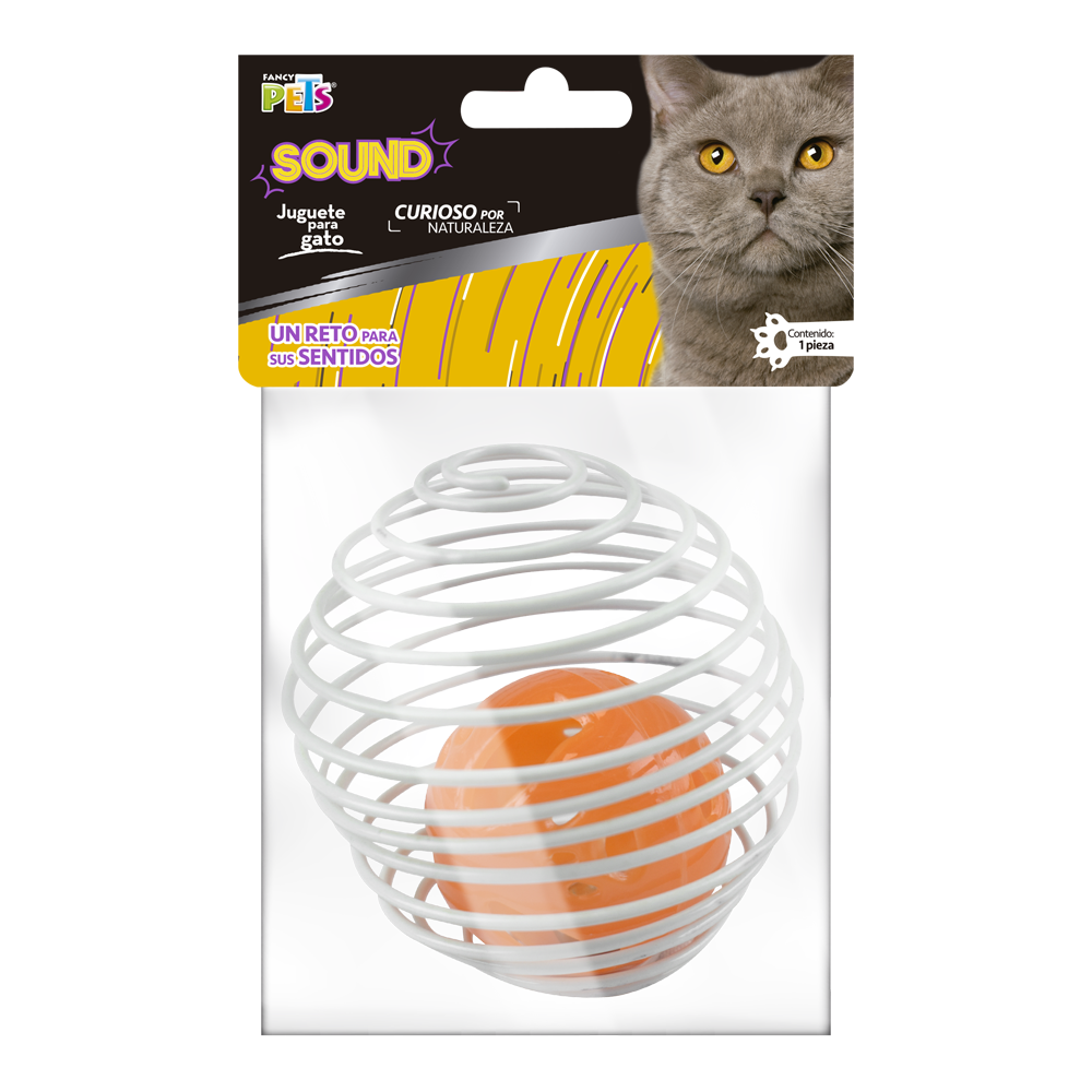 JUGUETE PELOTA ENJAULADA SOUND FANCY PETS