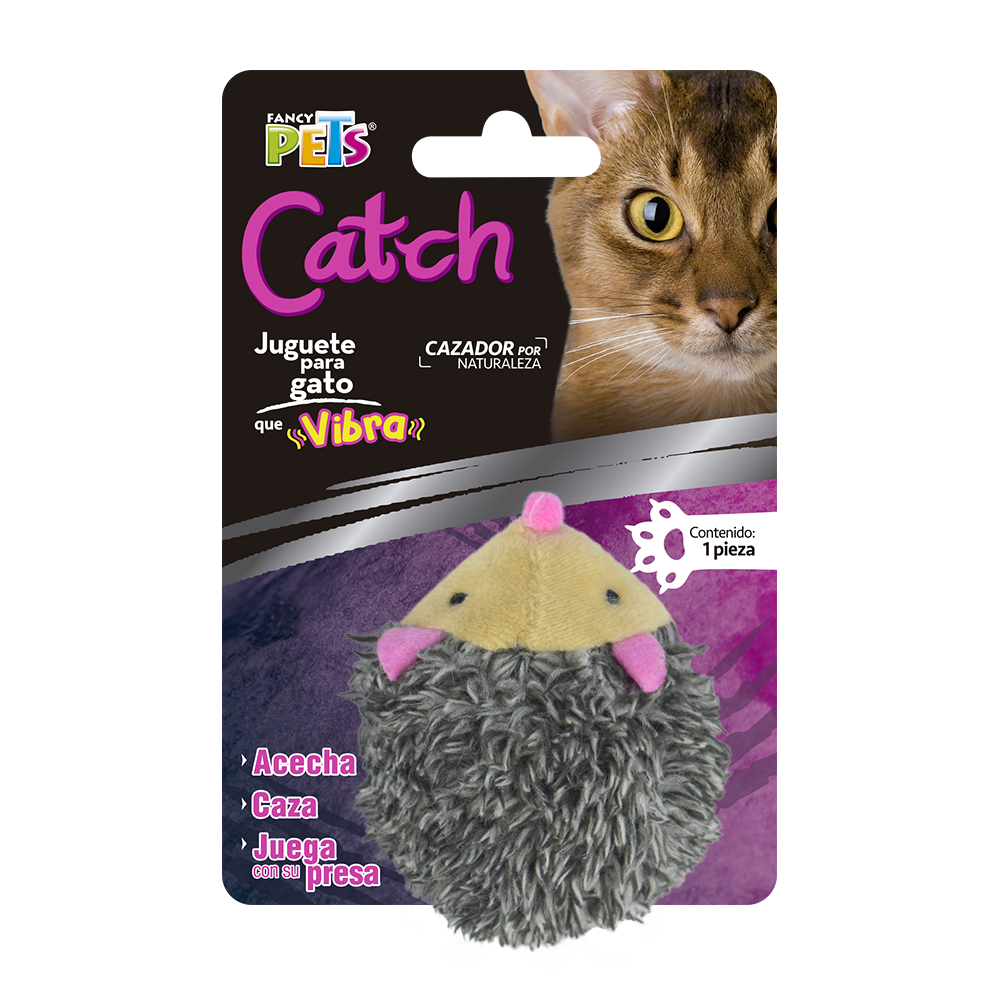 JUGUETE ERIZO TERRESTRE VIBRO CATCH FANCY PETS