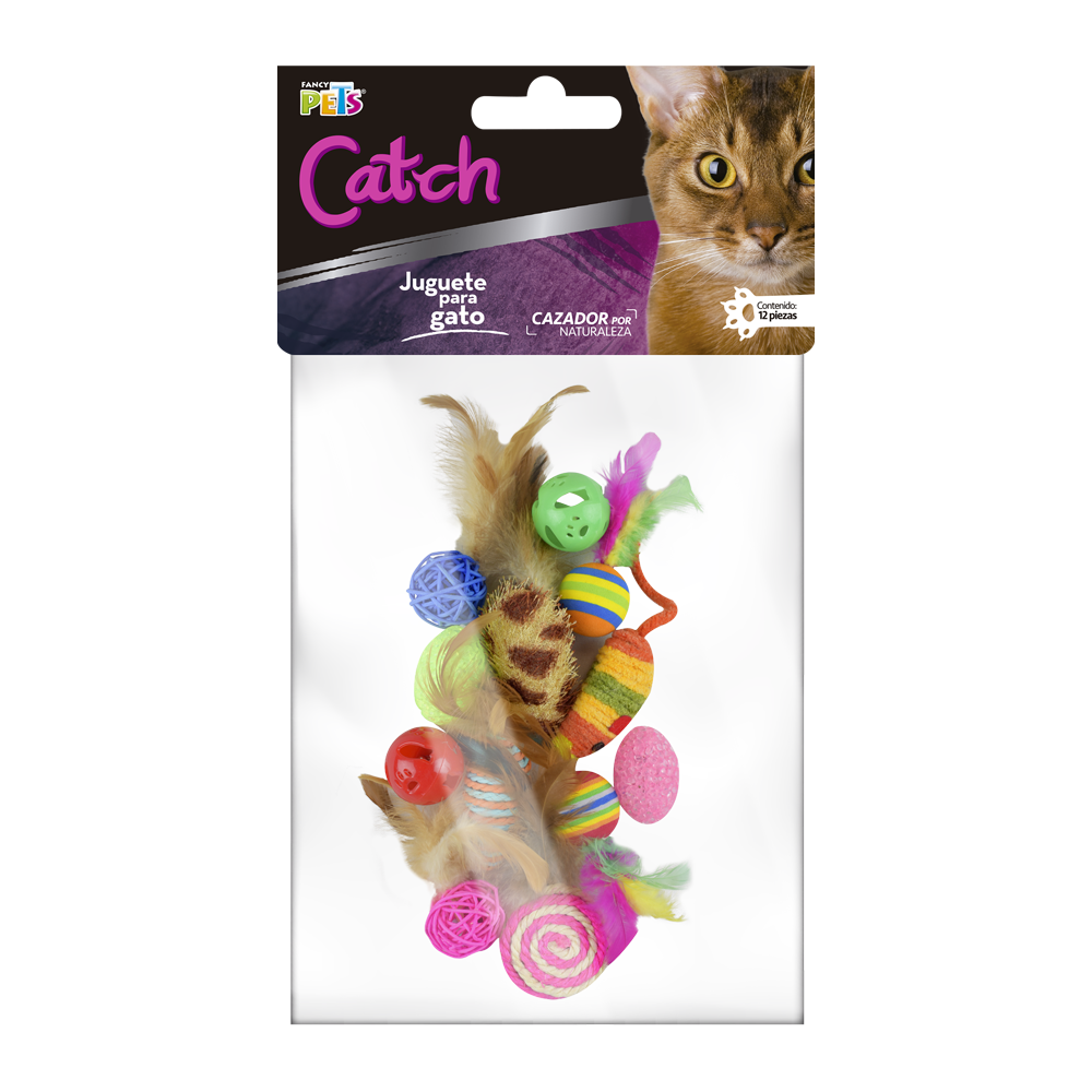 JUGUETE SET SURTIDO CATCH FANCY PETS - 12 PZ