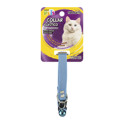 COLLAR ELASTICO C/CASCABEL P/GATO FANCY PETS