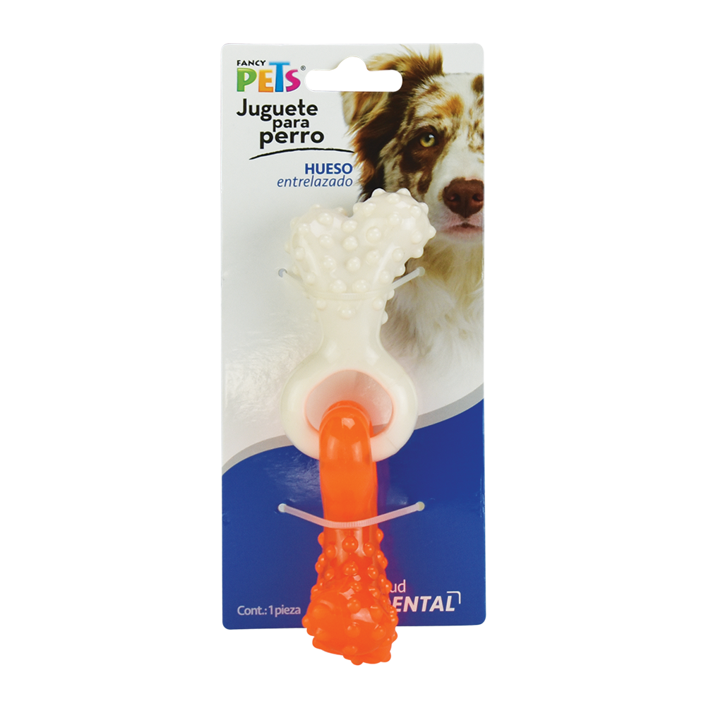 JUGUETE DENTAL HUESO ENTRELAZADO FANCY PETS