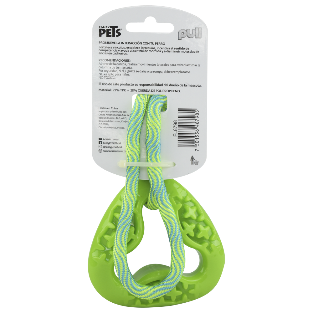 JUGUETE ESLABON C/CUERDA PULL FANCY PETS