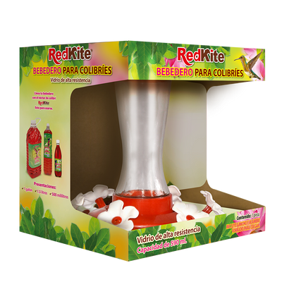 BEBEDERO DE VIDRIO P/COLIBRI 590 ML REDKITE