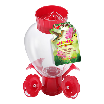 BEBEDERO DE ESFERA C/PETUNIAS P/COLIBRI 1.2 L REDKITE