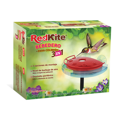 BEBEDERO 3 EN 1 P/COLIBRI 380 ML REDKITE